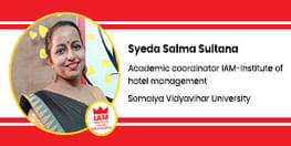 Interview Syeda Salma Sultana Academic coordinator IAM Institute of hotel management at IAM Guwahati